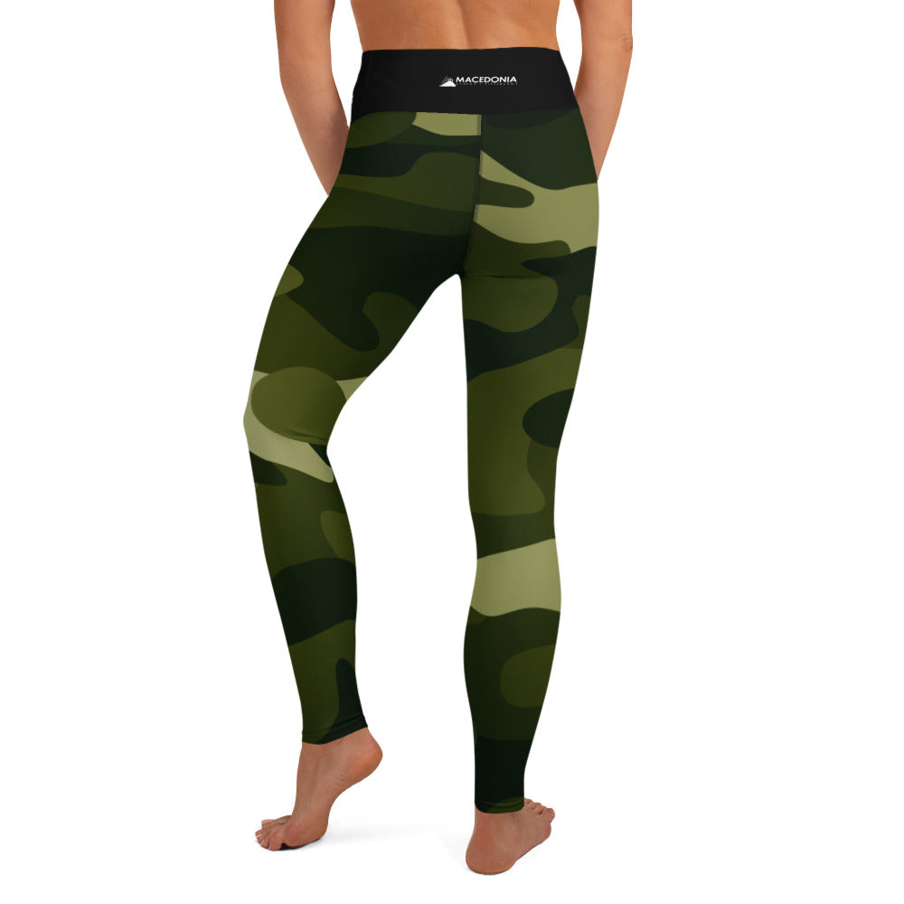 PRAY HUSTLE REPEAT Camo Leggings