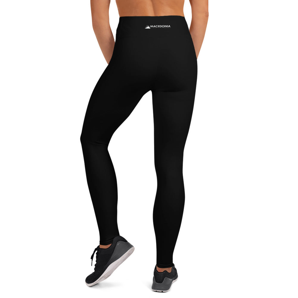 PRAY HUSTLE REPEAT Black Leggings